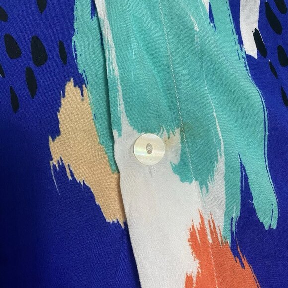 Fisher Crssd 2019 EDM DJ Merch Button Up Short Sleeve Printed Shirt Size XL - Picture 5 of 5